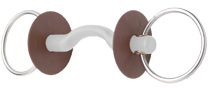 beris Loose Ring Snaffle with Tongue Port Bar - Click Image to Close